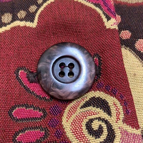 Womens Bentley A. Retro Floral Quarter Trench Vintage Button Up‎ Jacket - Picture 8 of 8